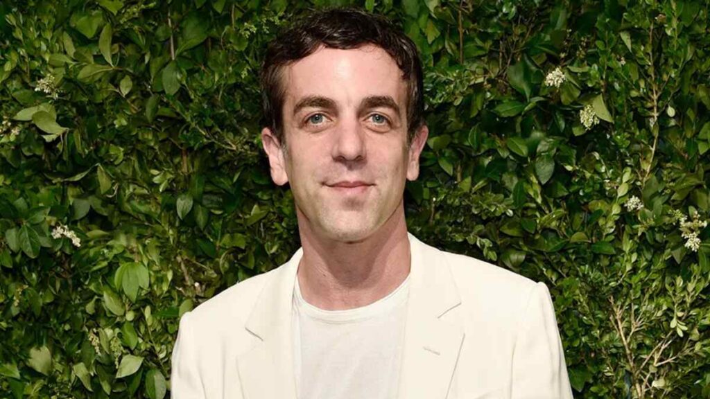 B.J. Novak working on set, showcasing his success in television and directing