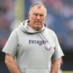 Bill Belichick coaching on the sidelines during an NFL game