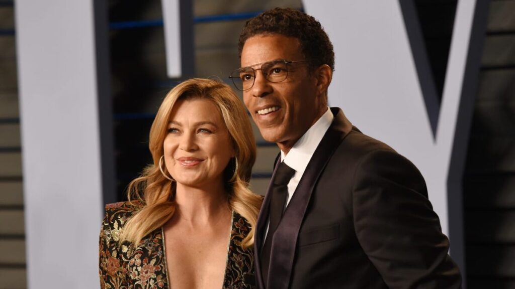 Ellen Pompeo and husband Chris Ivery attending a public event together.