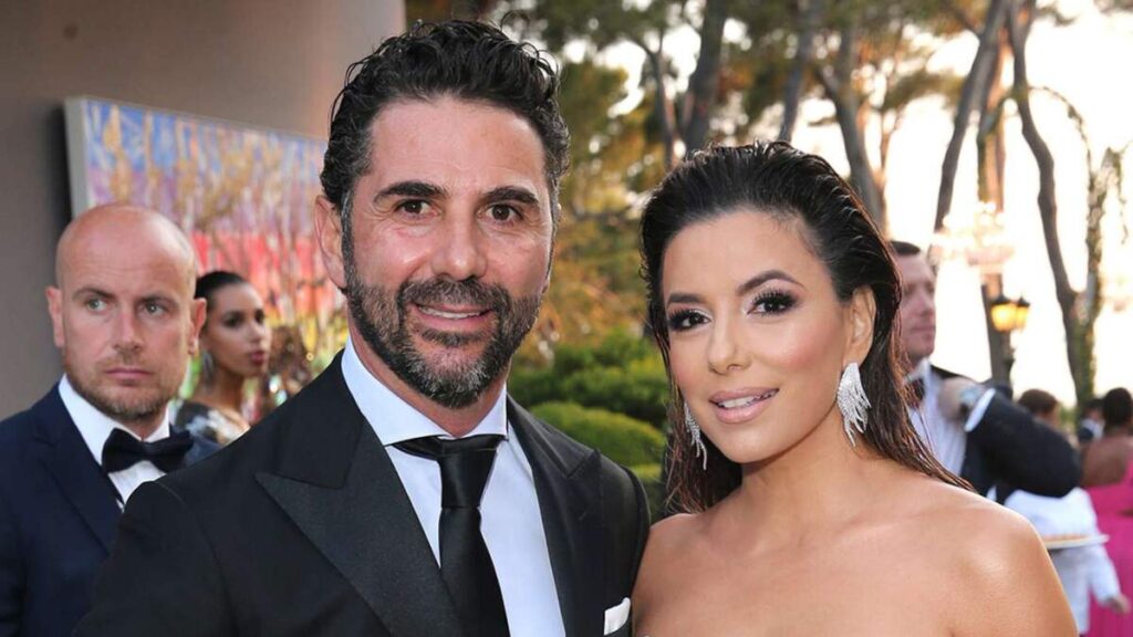 Eva Longoria and husband José Antonio Bastón at a 2025 celebrity event, showcasing their glamorous lifestyle