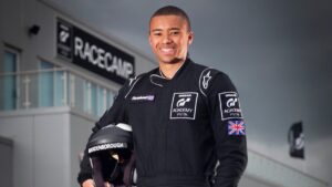 Jann Mardenborough racing at Super GT event in Japan