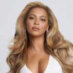Beyoncé promoting her Cécred haircare line at a product launch event