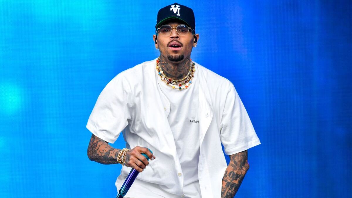 Chris Brown performing on stage during his 2025 Breezy Bowl XX tour