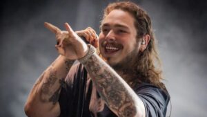 Post Malone performing live on stage during his 2025 BIG ASS Stadium Tour