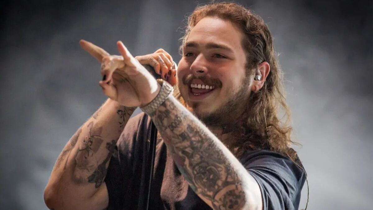Post Malone performing live on stage during his 2025 BIG ASS Stadium Tour