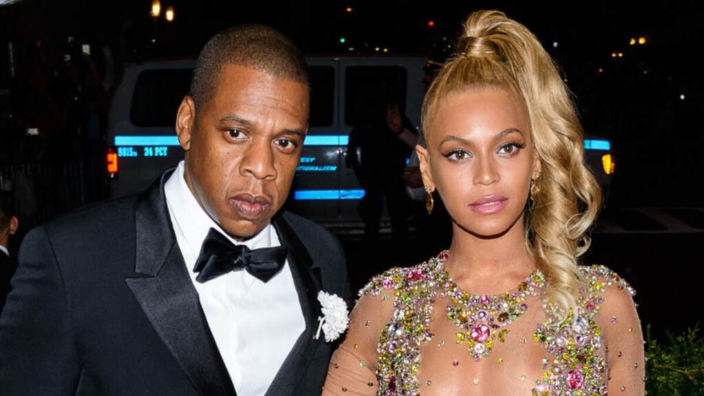 Jay-Z and Beyoncé attending a high-profile entertainment industry event