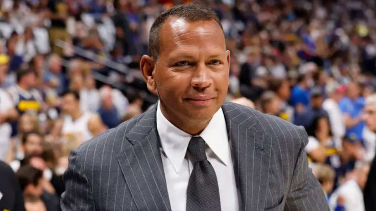 Alex Rodriguez smiling at a public event in 2025