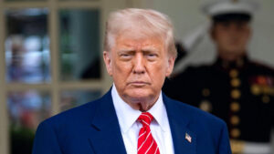 Donald Trump in 2025 – net worth, real estate, and business profile image.