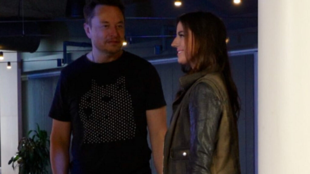 Elon Musk and Ashley St. Clair captured in a candid moment