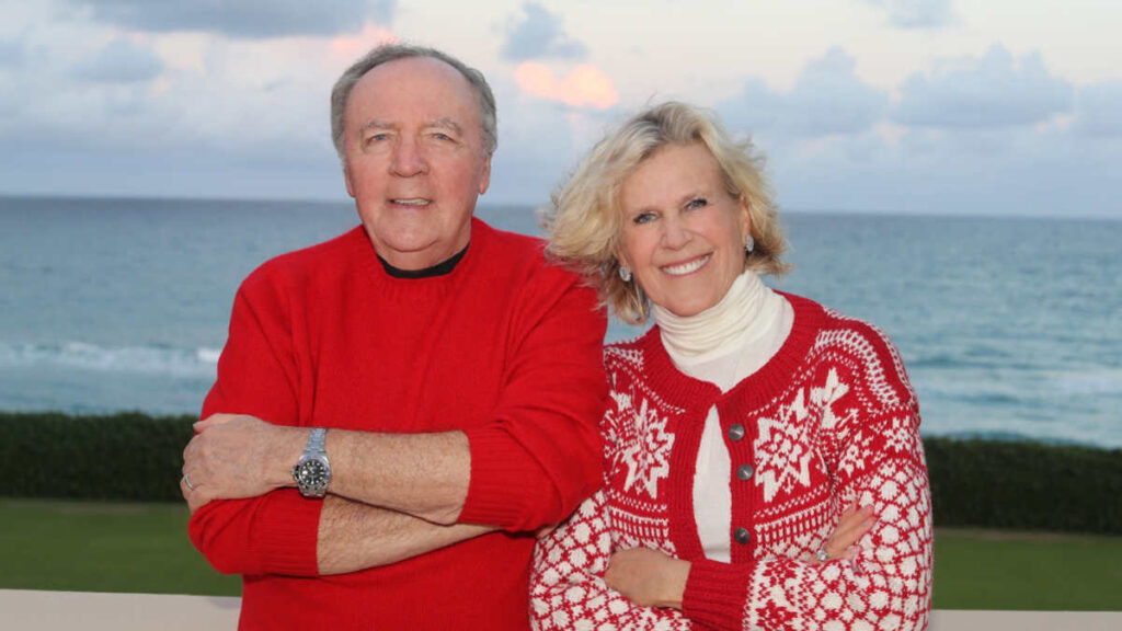 James Patterson and Susan Solie Patterson, literary collaborators and philanthropists, smiling together
