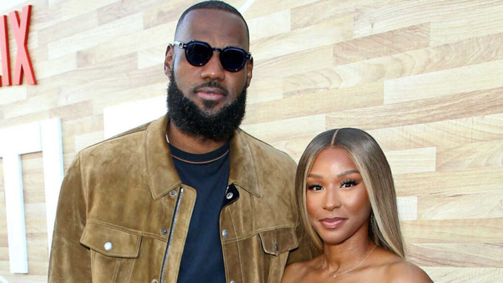 LeBron James and Savannah James photographed at a luxury event showcasing their lifestyle