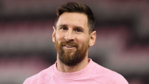 Lionel Messi modeling for Adidas campaign photo shoot