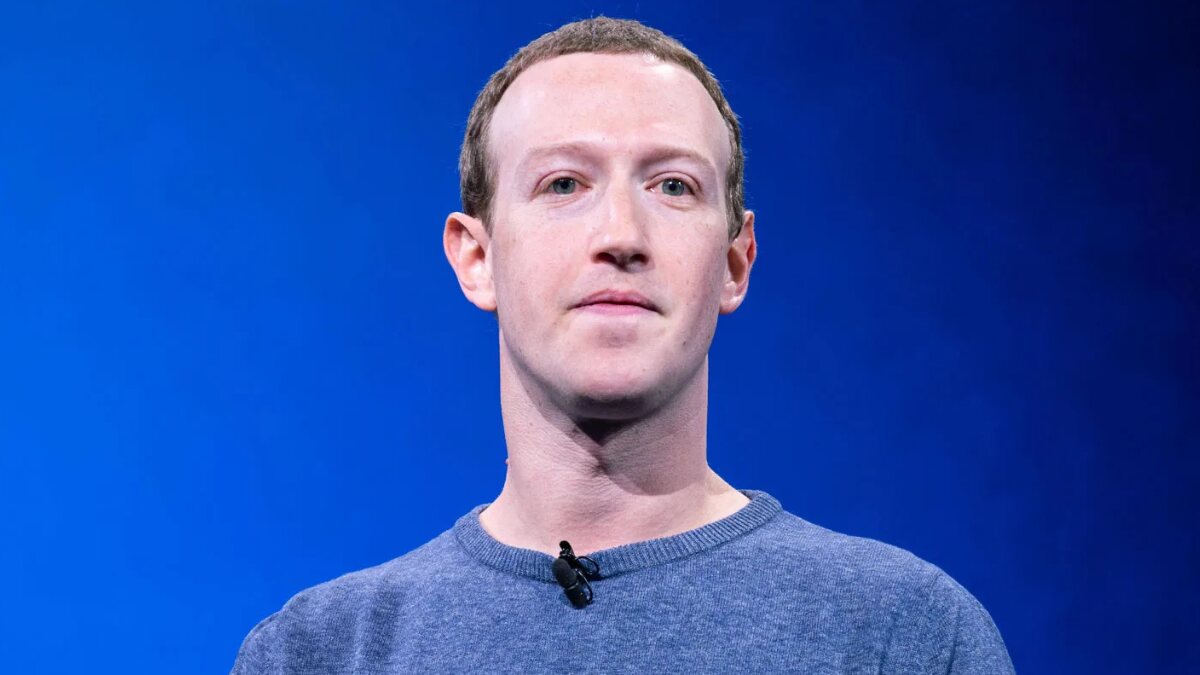 Mark Zuckerberg speaking at a tech conference