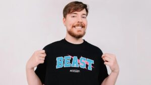 MrBeast (Jimmy Donaldson), YouTube creator and entrepreneur, smiling in casual outfit