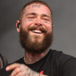 Post Malone performing live during a sold-out tour, showcasing one of his major income streams.