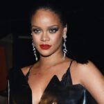 Rihanna at a Fenty Beauty launch event, showcasing her role as a business mogul and how she makes her money beyond music.