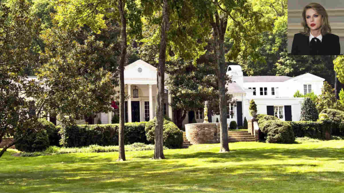 Taylor Swift's real estate empire showcasing her luxurious homes, including her Tribeca townhouse, Beverly Hills estate, and Watch Hill mansion, reflecting her strategic property investments and personal brand.
